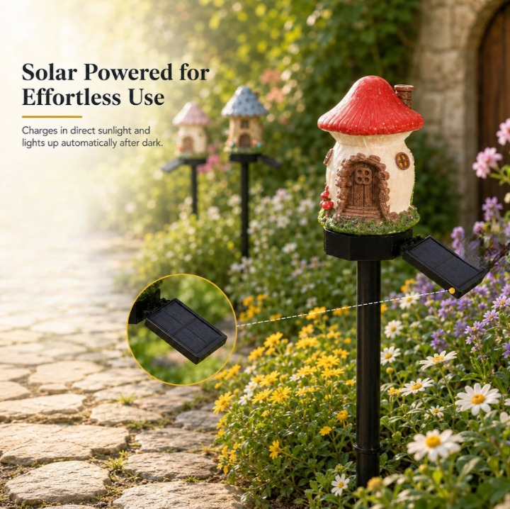 FairyMoss™ – Solar Paddestoelhuisje für den Garten