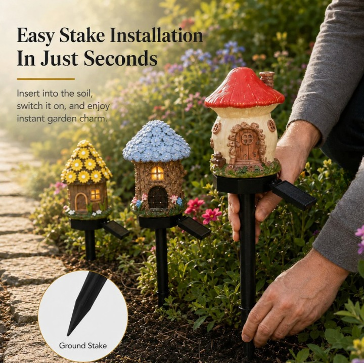 FairyMoss™ – Solar Paddestoelhuisje für den Garten