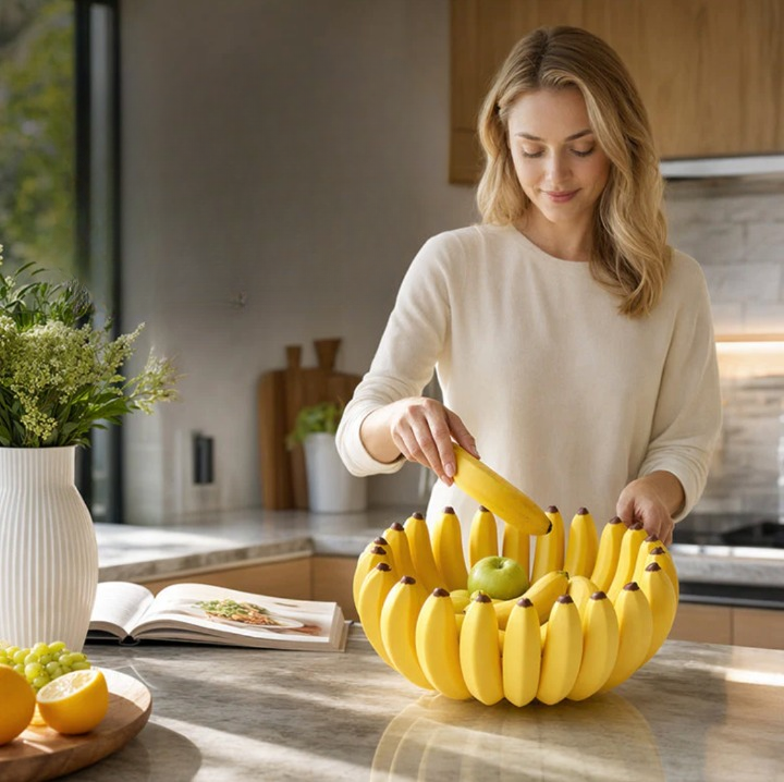 PalmBowl™ – Deko-Obstschale in Bananenform