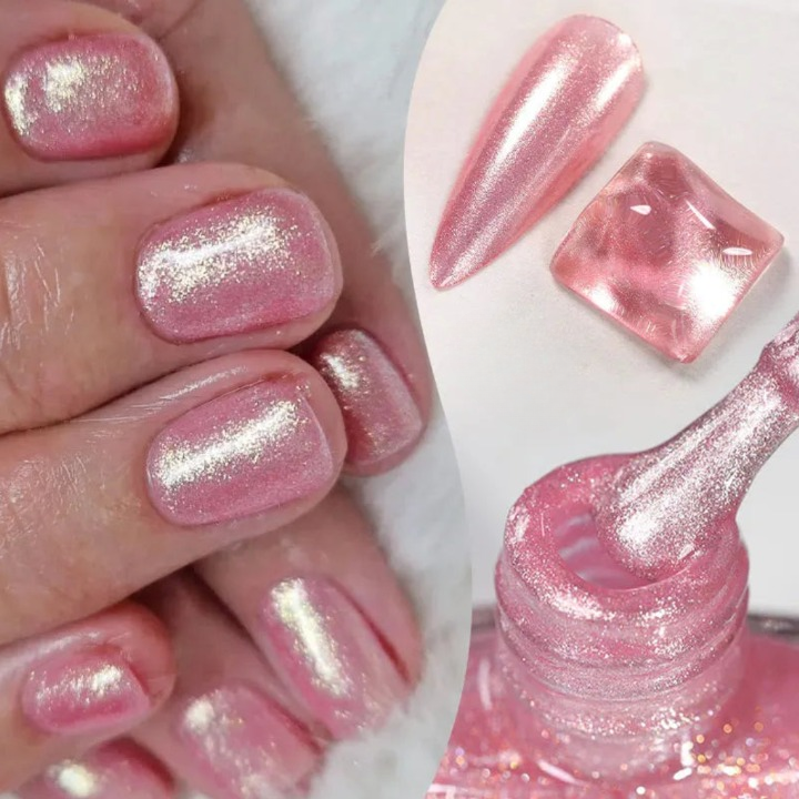 Perlissa Glitzer-Nagellack Rosa-Glitzer, Nageldesign