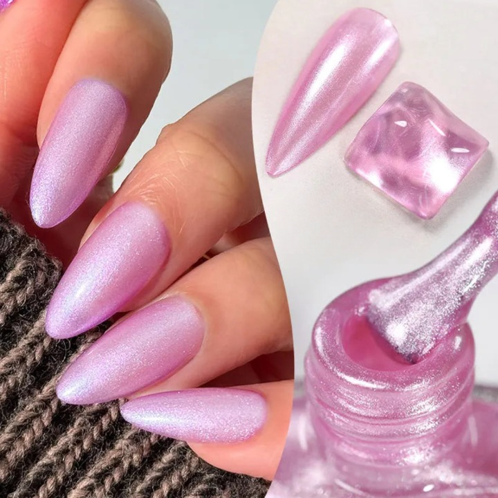 Perlissa Glitzer-Nagellack Lila-Perlmutt, Nageldesign