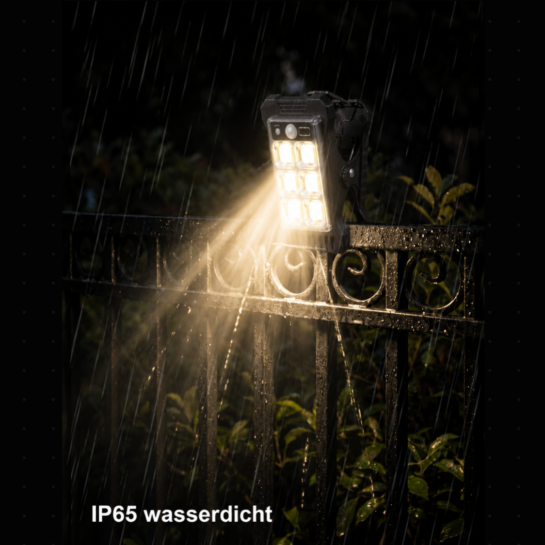 Clipora – Solar-Clip mit Bewegungsmelder, wetterfest
