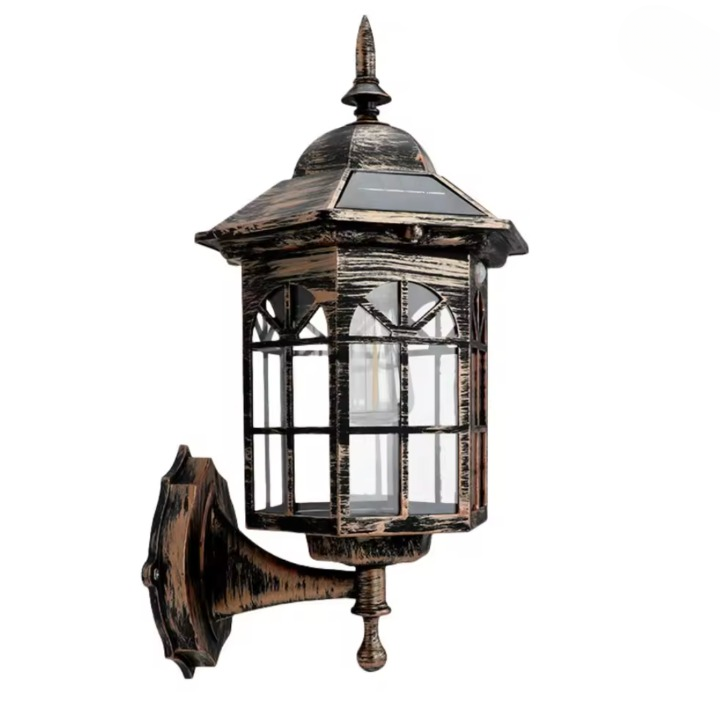 Ferrolux – Solar-Wandlaterne im Retro-Design