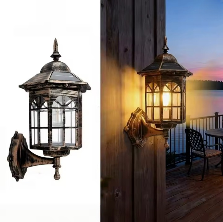 Ferrolux – Solar-Wandlaterne im Retro-Design