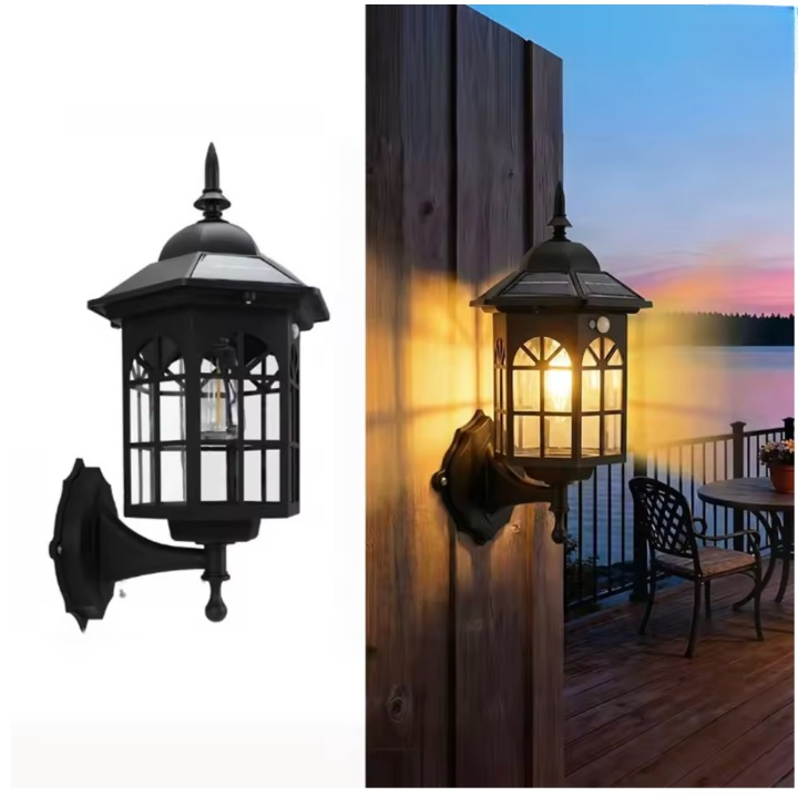 Ferrolux – Solar-Wandlaterne im Retro-Design
