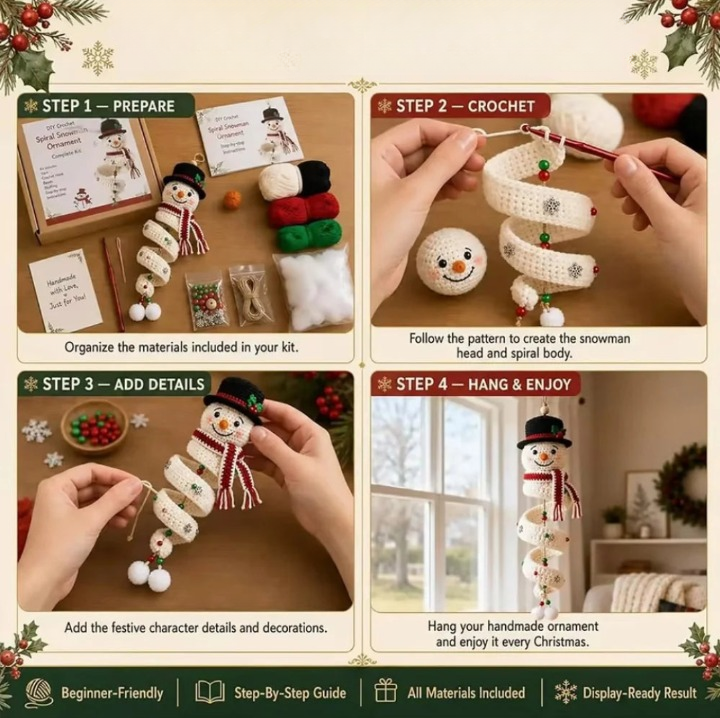 Häkella – DIY Weihnachts-Häkeldeko-Set