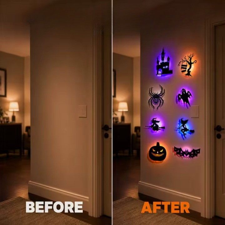 Spookala – Beleuchtete Halloween-Wandsticker