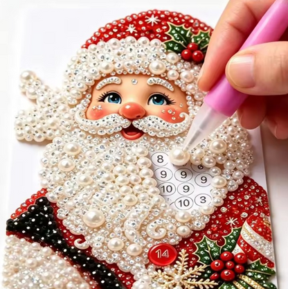 Glimmerhaus – Diamond-Painting Holz-Weihnachtshaus