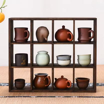 Cubola – Massivholz-Standregal für Vitrine & Deko