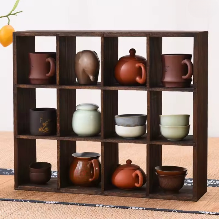 Cubola – Massivholz-Standregal für Vitrine & Deko