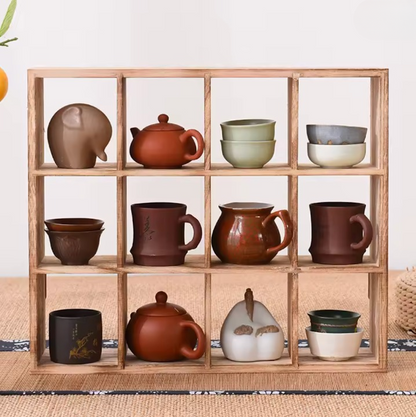 Cubola – Massivholz-Standregal für Vitrine & Deko