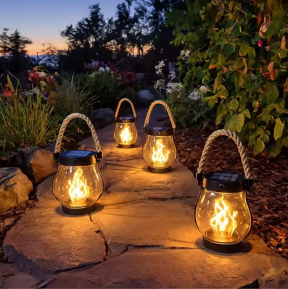 Flamora – Solar-Flammenlaterne für Garten & Terrasse