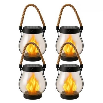 Flamora – Solar-Flammenlaterne für Garten & Terrasse