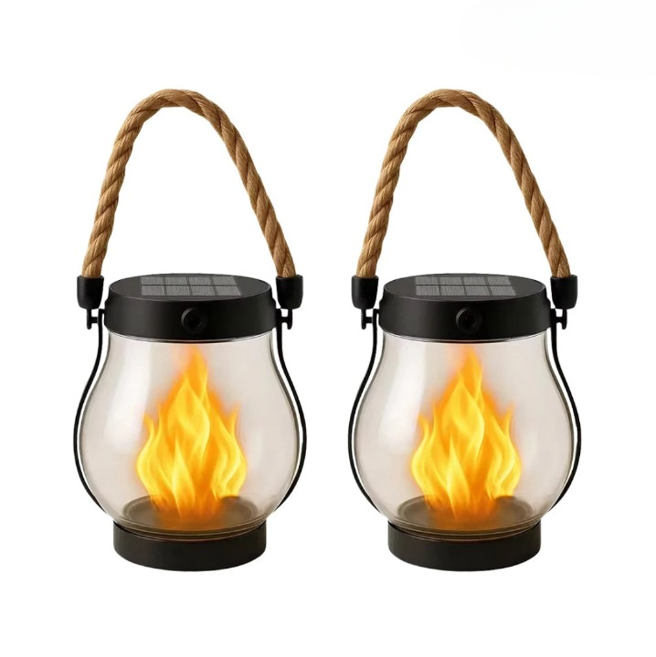 Flamora – Solar-Flammenlaterne für Garten & Terrasse