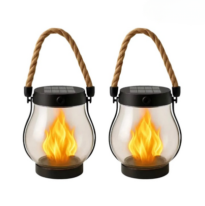 Flamora – Solar-Flammenlaterne für Garten & Terrasse