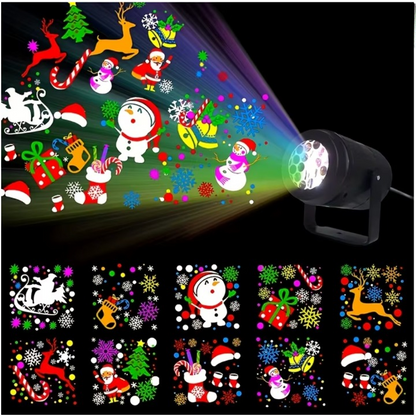 Sternlicht – Rotierender Weihnachts-Laserprojektor