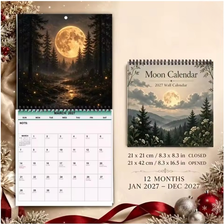 Monora Wandkalender, Design Mond