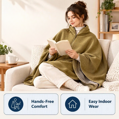 CozyVolt – Beheizter Zip-Schal mit 3 Wärmestufen