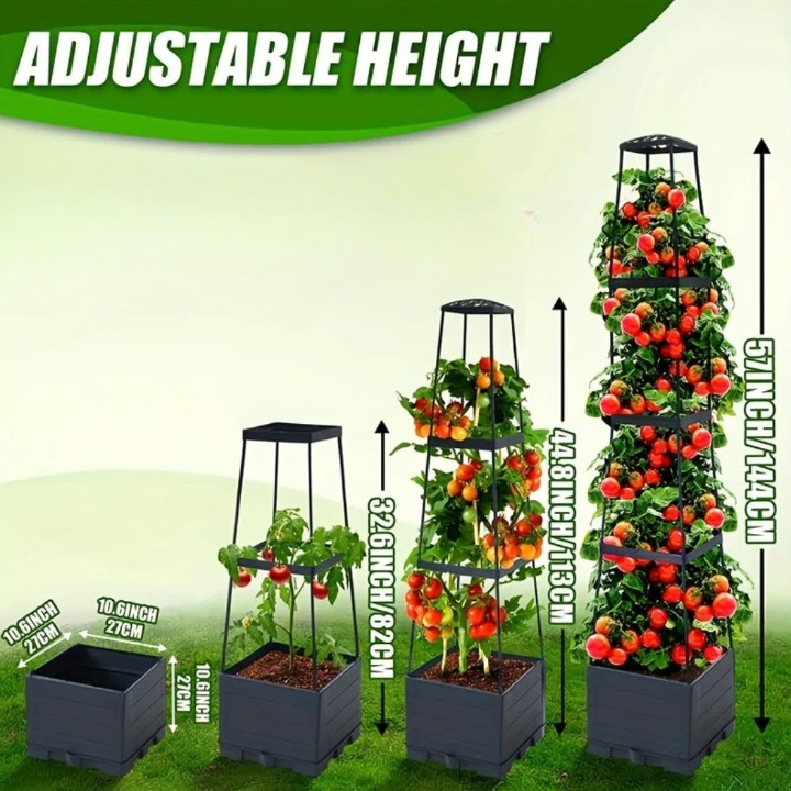 GrowTower – Rankgitter mit Pflanzkasten