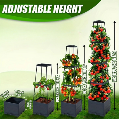 GrowTower – Rankgitter mit Pflanzkasten