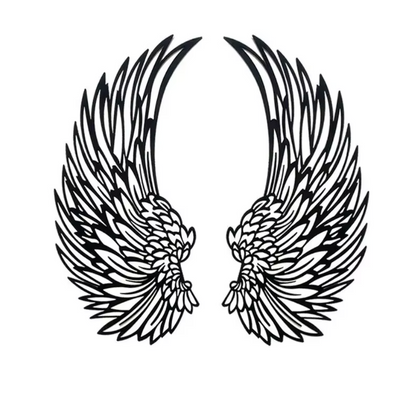 LED Engel Flügel Wandkunst - Tiefe & Eleganz