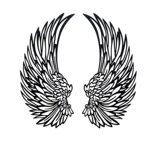 LED Engel Flügel Wandkunst - Tiefe & Eleganz