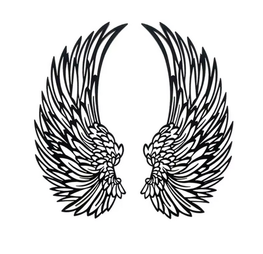 LED Engel Flügel Wandkunst - Tiefe & Eleganz