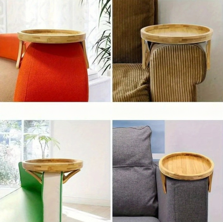 Natürliche Holz-Sofatablett