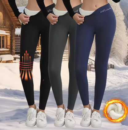 KuschelWolke® Gefütterte Fleece-Leggings