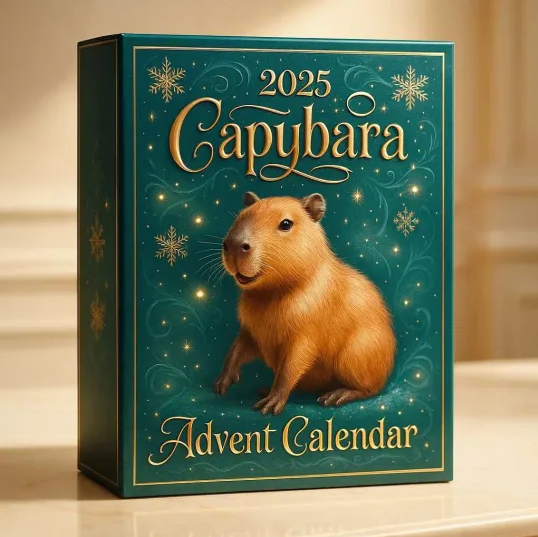 Adventskalender mit Kapibara 2025 (2D)