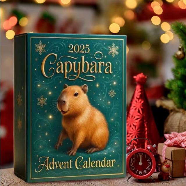 Adventskalender mit Kapibara 2025 (2D)