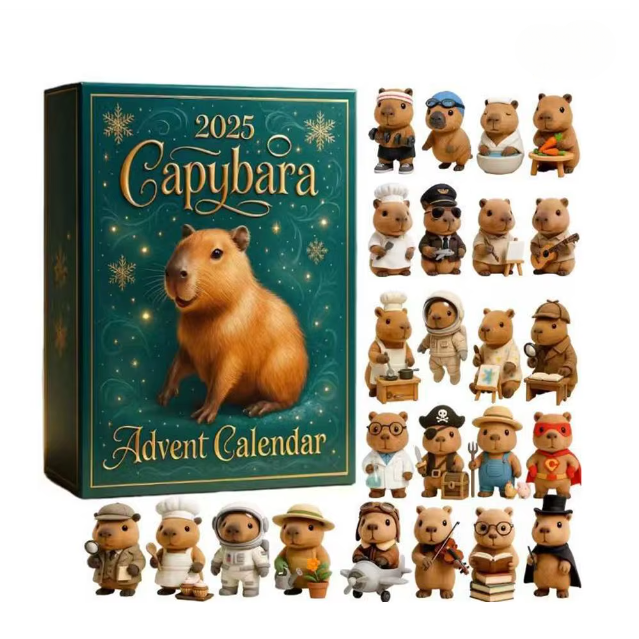 Adventskalender mit Kapibara 2025 (2D)