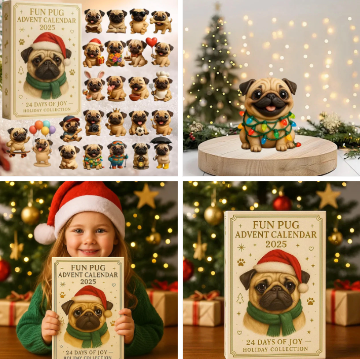 Lustiger Mops-Adventskalender 2025