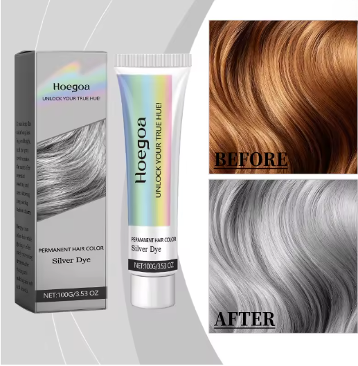 2-in-1 Natürlicher Extrakt Silberhaarfarbe