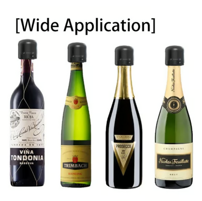 Silikonversiegelter Wein-, Bier- und Sektverschluss