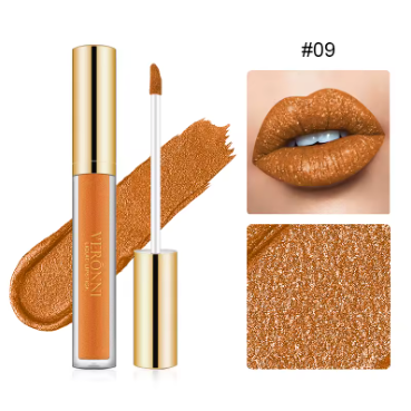 Metallischer flüssiger Diamantglitzer-Lippenstift