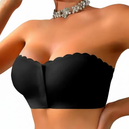 Trägerloser Bandeau-BH mit Frontverschluss