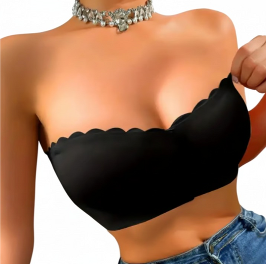 Trägerloser Bandeau-BH mit Frontverschluss