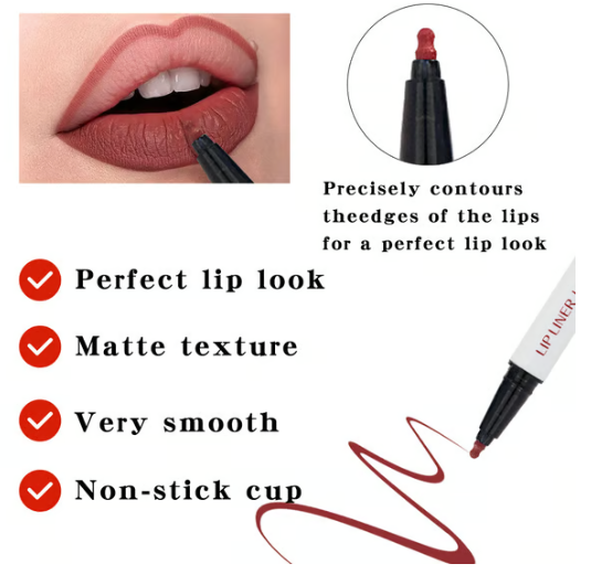 Langlebiger flüssiger Lippenkonturenstift