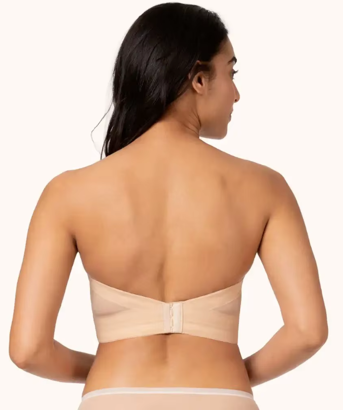 Trägerloser BH mit tiefem Rückenausschnitt