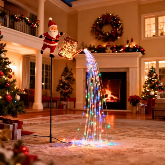 Solarbetriebene Weihnachtsmann-Gartensteckleuchte