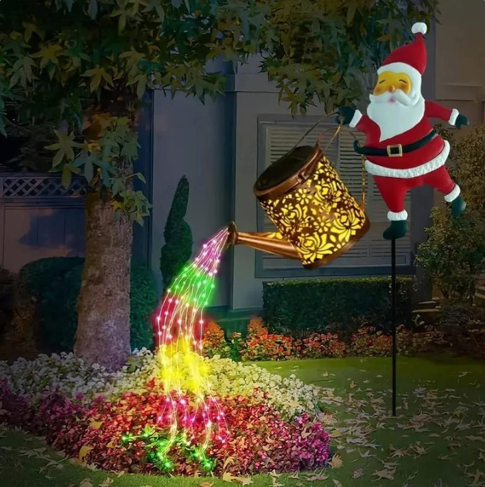 Solarbetriebene Weihnachtsmann-Gartensteckleuchte