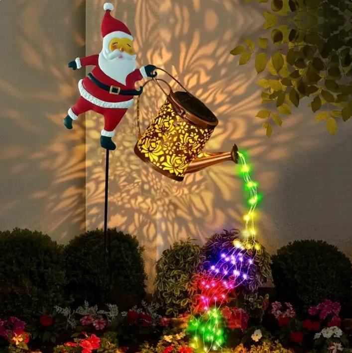Solarbetriebene Weihnachtsmann-Gartensteckleuchte