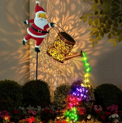 Solarbetriebene Weihnachtsmann-Gartensteckleuchte