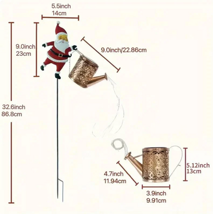 Solarbetriebene Weihnachtsmann-Gartensteckleuchte
