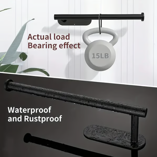 Premium Rollenhalter Edelstahl - Elegant & Kein Bohren