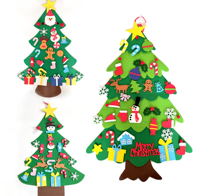 DIY Filz Weihnachtsbaum - Kinderfreundlich & Sicher