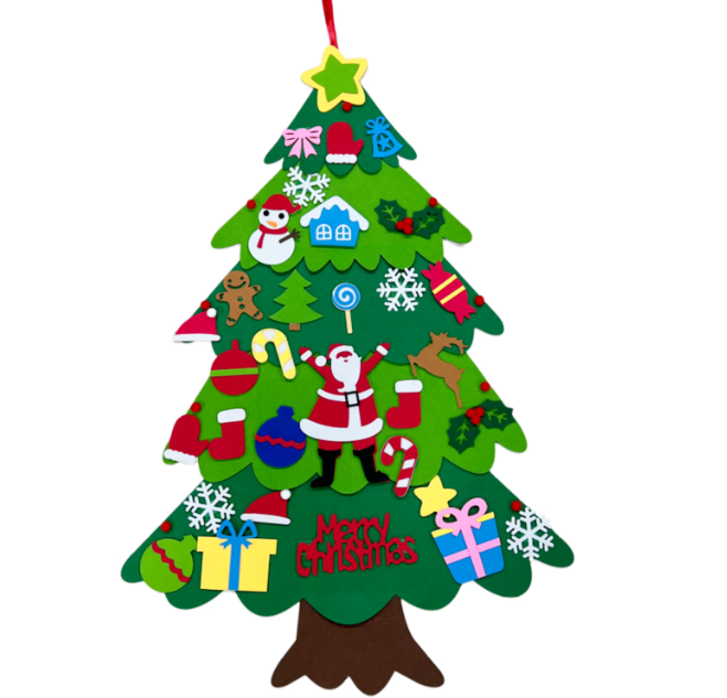 DIY Filz Weihnachtsbaum - Kinderfreundlich & Sicher