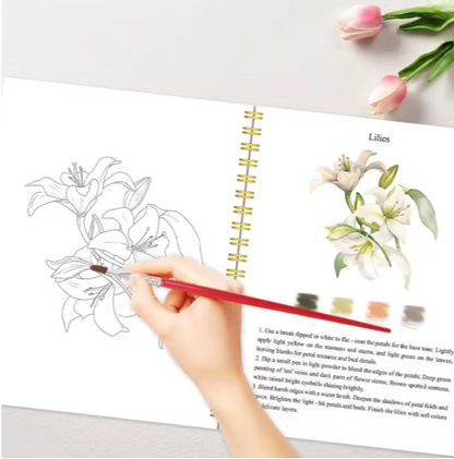 Aquarell Malbuch für Anfänger - Ruhe, Farben & Kunst