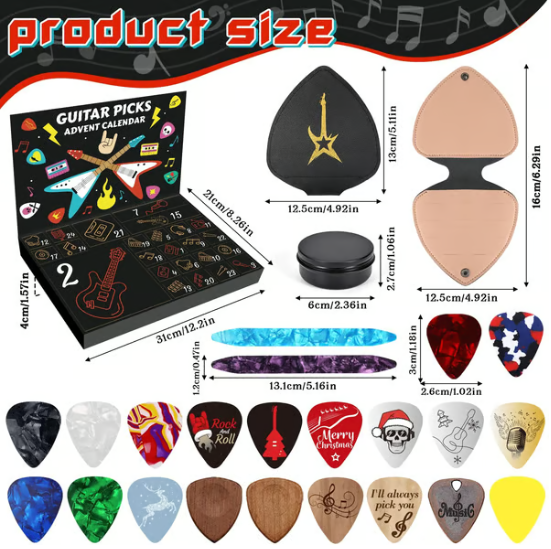 Gitarrenplektren - Adventskalender 2025